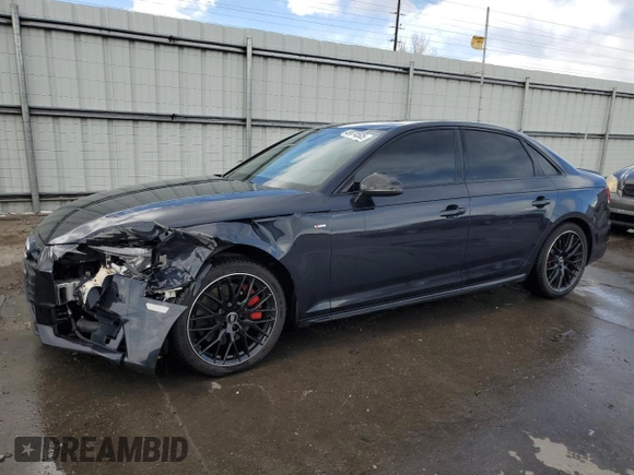 2018 Audi A4 Premium Plus z VIN WAUENAF43JA039441, wystawiony jako Copart lot #49974505 z przebiegiem 50 880 mil mil oraz Szkoda całkowita • Salvage title. Historia ofert i sprzedaży dostępna na DreamBid. Obrazek 1.