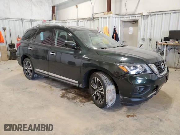 2018 Nissan Pathfinder Platinum with VIN 5N1DR2MM9JC654801, listed as a Copart auction lot 48439965 with 95,823 mi miles and Clean title. Bid and sale history available at DreamBid. Image 4.