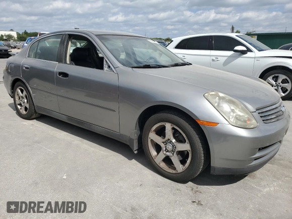2004 Infiniti G35 w/Leather with VIN JNKCV51E64M612917, listed as a Copart auction lot 53090925 with 85,284 mi miles and Salvage Title. Bid and sale history available at DreamBid. Image 4.