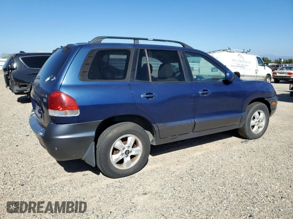 2006 Hyundai Santa Fe GLS with VIN KM8SC13E76U091651, listed as a Copart auction lot 72812774 with 277,785 mi miles and Clean Title. Bid and sale history available at carsss.com. Image 3.