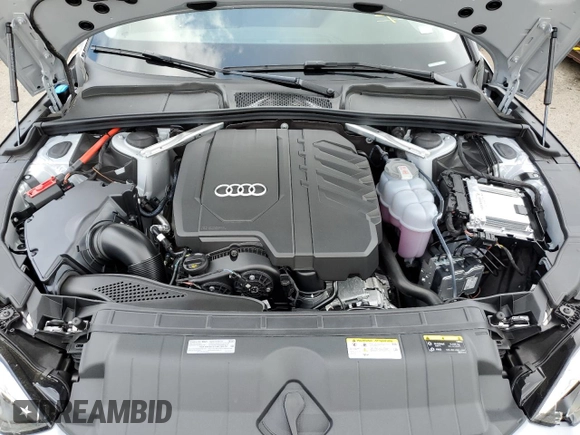 2023 Audi A5 Sportback Premium Plus with VIN WAUCBCF51PA045350, listed as a Copart auction lot 55945033 with 0 mi miles and Non Repairable. Bid and sale history available at carsss.com. Image 11.