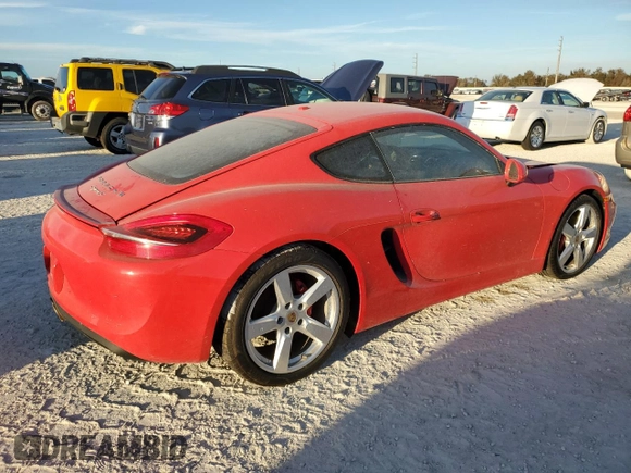 2015 Porsche Cayman S with VIN WP0AB2A80FK184769, listed as a Copart auction lot 77851604 with Not Provided miles and Salvage Title. Bid and sale history available at DreamBid. Image 3.