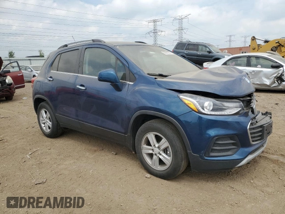2020 Chevrolet Trax LT with VIN 3GNCJLSB0LL319827, listed as a Copart auction lot 57246955 with 42,014 mi miles and Salvage title. Bid and sale history available at DreamBid. Image 4.