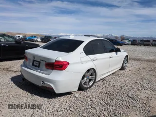 2018 BMW 3 Series 330e iPerformance with VIN WBA8E1C59JA756629, listed as a Copart auction lot 49061185 with 82,420 mi miles and Salvage Title. Bid and sale history available at carsss.com. Image 3.