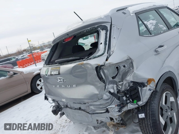 2024 Hyundai Venue Limited with VIN KMHRC8A37RU306393, listed as a IAAI auction lot 41532801 with 11,605 mi miles and . Bid and sale history available at DreamBid. Image 22.