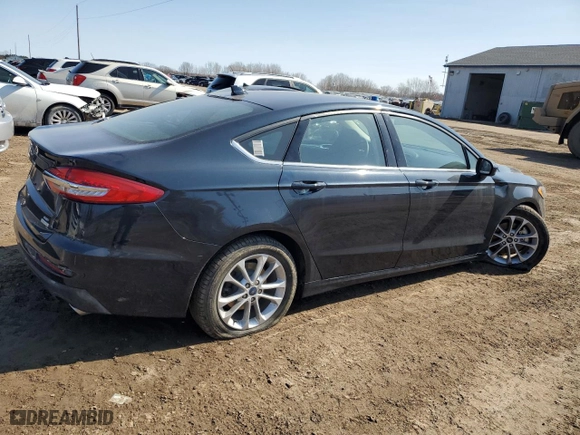 2020 Ford Fusion SE with VIN 3FA6P0HD0LR134921, listed as a Copart auction lot 48507475 with 27,374 mi miles and Salvage Title. Bid and sale history available at carsss.com. Image 3.