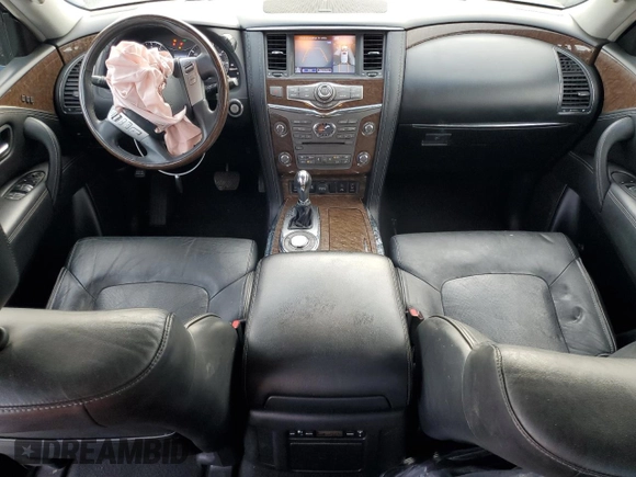 2015 Infiniti QX80 with VIN JN8AZ2NF3F9574006, listed as a Copart auction lot 46035175 with 184,830 mi miles and Salvage Title. Bid and sale history available at carsss.com. Image 8.