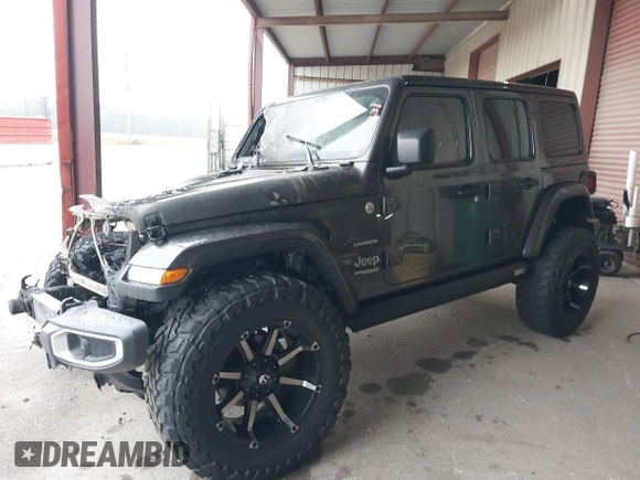 2019 Jeep Wrangler Unlimited Sahara with VIN 1C4HJXEG7KW661801, listed as a IAAI auction lot 40848731 with Not provided miles and . Bid and sale history available at DreamBid. Image 16.