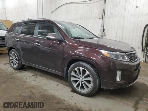 2014 Kia Sorento SX Limited with VIN 5XYKW4A75EG485912, listed as a Copart auction lot 43151875 with 63,054 mi miles and Salvage Title. Bid and sale history available at carsss.com. Image 4.