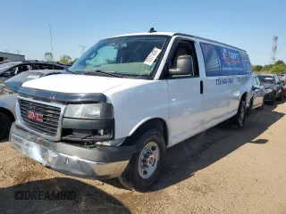 2018 GMC Savana z VIN 1GJZ7PFG7J1197205, wystawiony jako Copart lot #70311434 z przebiegiem 140 629 mil mil oraz Szkody całkowita. Historia ofert i sprzedaży dostępna na DreamBid. Obrazek 1.