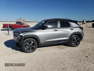 2023 Chevrolet TrailBlazer RS with VIN KL79MTSL4PB101882, listed as a Copart auction lot 48541415 with 25,158 mi miles and Salvage Title. Bid and sale history available at carsss.com. Image 1.