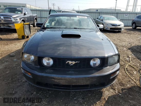 2007 Ford Mustang GT Deluxe with VIN 1ZVFT82H275246450, listed as a Copart auction lot 52744255 with 103,593 mi miles and Salvage Title. Bid and sale history available at carsss.com. Image 5.