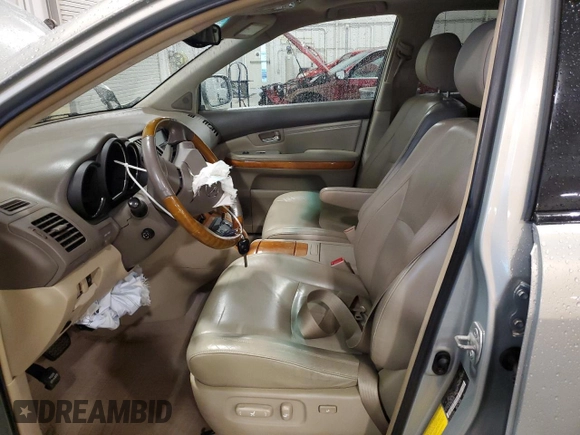 2005 Lexus RX 330 z VIN 2T2HA31U65C053507, wystawiony jako Copart lot #57128915 z przebiegiem 181 262 mil mil oraz Szkoda całkowita • Salvage title. Historia ofert i sprzedaży dostępna na DreamBid. Obrazek 7.