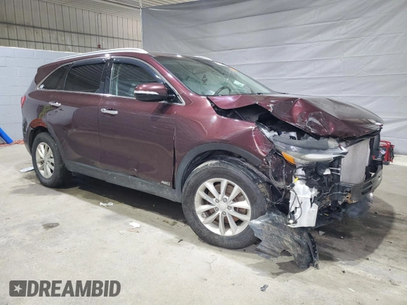 2017 Kia Sorento LX with VIN 5XYPGDA39HG328484, listed as a Copart auction lot 52297085 with Not provided miles and Salvage title. Bid and sale history available at DreamBid. Image 4.