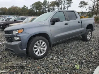 2020 Chevrolet Silverado 1500 Custom with VIN 3GCPWBEK5LG366278, listed as a Copart auction lot 83646074 with 90,466 mi miles and Salvage Title. Bid and sale history available at carsss.com. Image 1.