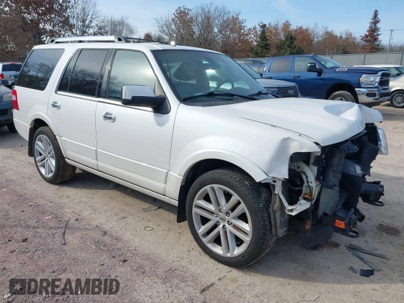 2015 Ford Expedition Limited with VIN 1FMJU2AT4FEF44540, listed as a IAAI auction lot 41771200 with 130,744 mi miles and . Bid and sale history available at DreamBid. Image 1.