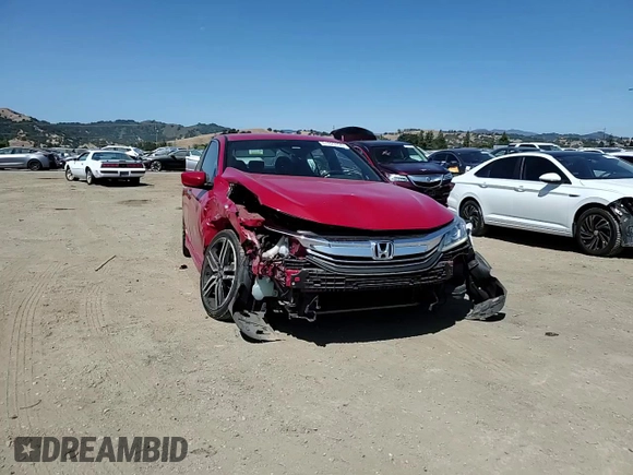 2016 Honda Accord Sport with VIN 1HGCR2F56GA203997, listed as a Copart auction lot 61223795 with 76,042 mi miles and Salvage title. Bid and sale history available at DreamBid. Image 14.