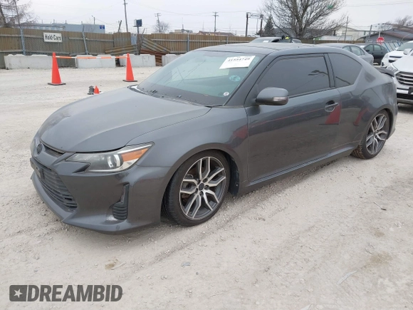 2015 Scion tC with VIN JTKJF5C72F3089756, listed as a IAAI auction lot 41554749 with 66,883 mi miles. Bid and sale history available at carsss.com. Image 2.