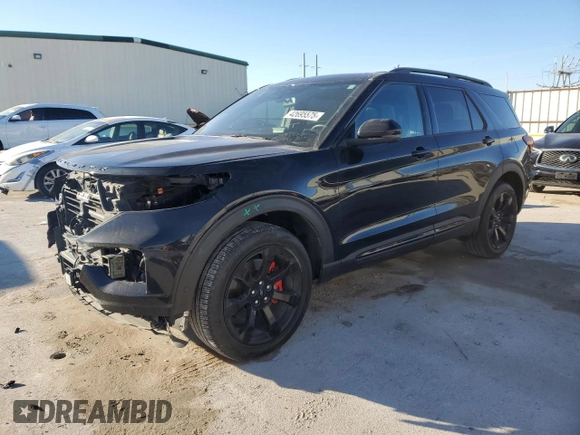 2022 Ford Explorer ST with VIN 1FM5K8GC8NGA67759, listed as a Copart auction lot 42695575 with 76,836 mi miles and Clean Title. Bid and sale history available at carsss.com. Image 1.