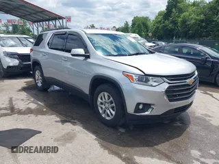 2021 Chevrolet Traverse LT Cloth z VIN 1GNERGKW4MJ174070, wystawiony jako IAAI lot #42343463 z przebiegiem 76 375 mil mil oraz . Historia ofert i sprzedaży dostępna na DreamBid. Obrazek 1.