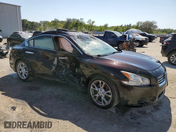 2014 Nissan Maxima SV with VIN 1N4AA5AP3EC471047, listed as a Copart auction lot 53135485 with 82,808 mi miles and Non repairable. Bid and sale history available at DreamBid. Image 4.