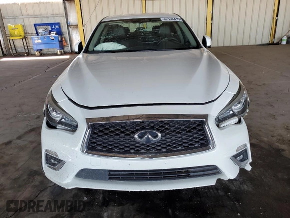 2019 Infiniti Q50 Luxe with VIN JN1EV7AP7KM511702, listed as a Copart auction lot 62198415 with 68,469 mi miles and Clean title. Bid and sale history available at DreamBid. Image 5.