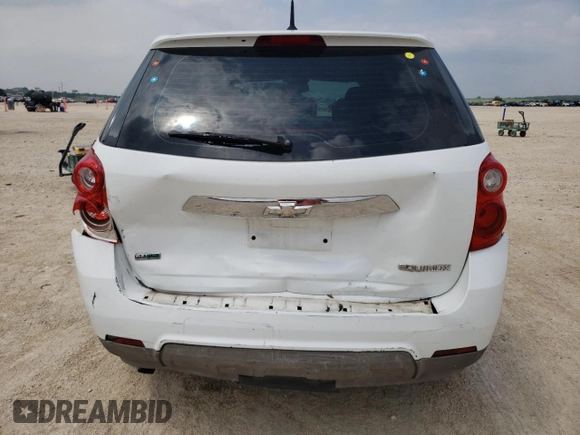 2012 Chevrolet Equinox LS with VIN 2GNALBEK7C6157691, listed as a Copart auction lot 55491925 with 130,317 mi miles and Salvage Title. Bid and sale history available at DreamBid. Image 6.
