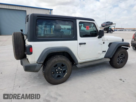 2023 Jeep Wrangler Sport with VIN 1C4HJXAG4PW667732, listed as a Copart auction lot 61261215 with 48,089 mi miles and Salvage title. Bid and sale history available at DreamBid. Image 3.