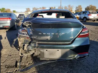 2023 Genesis G70 3.3T with VIN KMTG54TE1PU106881, listed as a Copart auction lot 83988384 with 70,698 mi miles and Salvage Title. Bid and sale history available at DreamBid. Image 6.