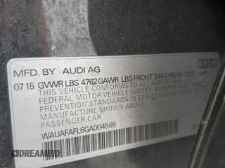 2016 Audi A4 Premium with VIN WAUAFAFL6GA004565, listed as a Copart auction lot 81717384 with 106,374 mi miles and Salvage Title. Bid and sale history available at carsss.com. Image 14.