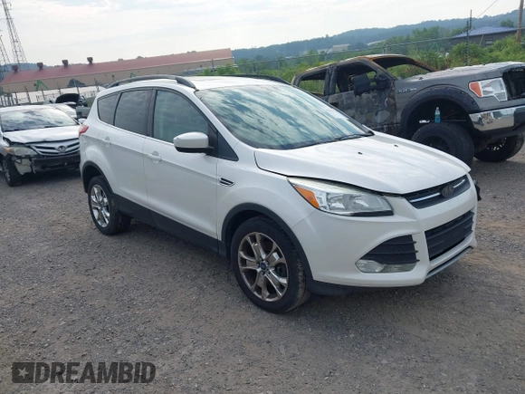 2014 Ford Escape SE with VIN 1FMCU9G99EUA09575, listed as a IAAI auction lot 42615476 with 107,948 mi miles and . Bid and sale history available at DreamBid. Image 1.