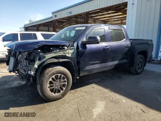 2025 Toyota Tundra 4WD SR with VIN 5TFLA5DB4SX272290, listed as a Copart auction lot 47643535 with 4,344 mi miles and Salvage Title. Bid and sale history available at carsss.com. Image 1.