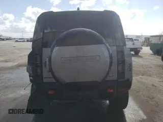 2023 Land Rover Defender X with VIN SALEXEEU6P2136280, listed as a Copart auction lot 77014604 with 27,736 mi miles and Salvage title. Bid and sale history available at DreamBid. Image 6.