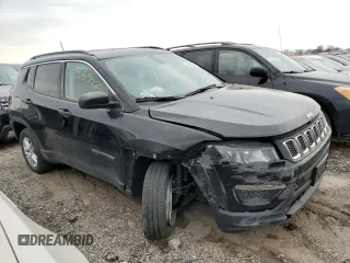 2021 Jeep Compass Sport with VIN 3C4NJDAB8MT554681, listed as a Copart auction lot 50680095 with 19,750 mi miles and Salvage title. Bid and sale history available at DreamBid. Image 4.
