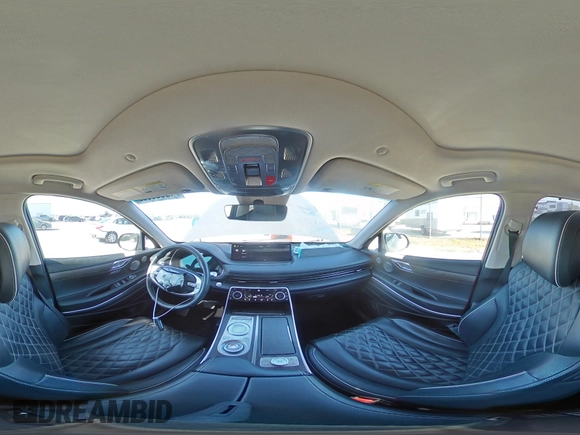 2022 Genesis GV80 with VIN KMUHCESC3NU092295, listed as a Copart auction lot 42539085 with Not Provided miles and Salvage Title. Bid and sale history available at DreamBid. Image 14.