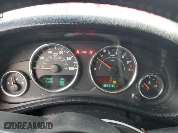 2012 Jeep Wrangler Unlimited Rubicon with VIN 1C4HJWFG2CL219021, listed as a Copart auction lot 87451784 with 109,675 mi miles and Salvage title. Bid and sale history available at DreamBid. Image 9.