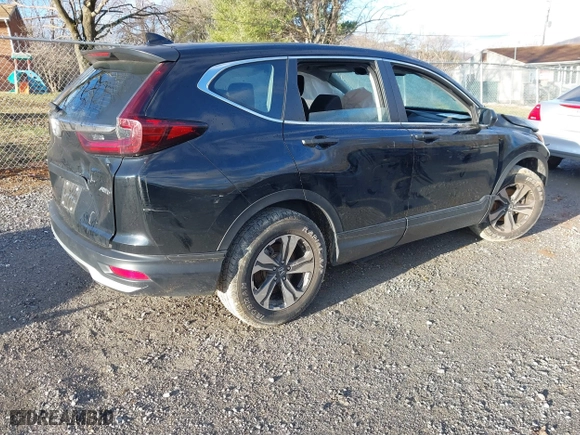 2021 Honda CR-V LX with VIN 2HKRW2H24MH637005, listed as a IAAI auction lot 41150056 with 58,487 mi miles. Bid and sale history available at carsss.com. Image 4.
