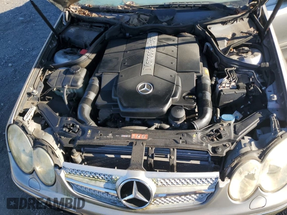 2005 Mercedes-Benz CLK-Class 5.0L with VIN WDBTK75J85F152404, listed as a Copart auction lot 74837604 with 143,622 mi miles and Clean Title. Bid and sale history available at carsss.com. Image 11.