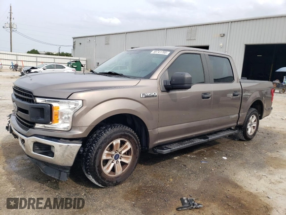 2018 Ford F-150 XL with VIN 1FTEW1CB3JFB73176, listed as a Copart auction lot 58741785 with 153,162 mi miles and Salvage title. Bid and sale history available at DreamBid. Image 1.