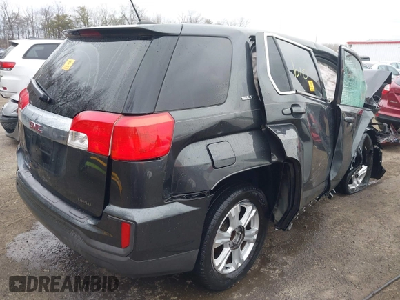 2017 GMC Terrain SLE with VIN 2GKALMEK5H6326204, listed as a IAAI auction lot 41466398 with Not Provided miles. Bid and sale history available at carsss.com. Image 4.