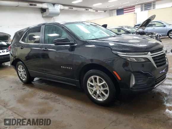 2023 Chevrolet Equinox LT with VIN 3GNAXUEG0PL147369, listed as a Copart auction lot 49589675 with 43,528 mi miles and Salvage title. Bid and sale history available at DreamBid. Image 4.