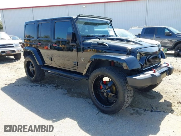 2014 Jeep Wrangler Unlimited Sahara with VIN 1C4BJWEG1EL258242, listed as a IAAI auction lot 41894966 with 90,234 mi miles. Bid and sale history available at carsss.com. Image 1.