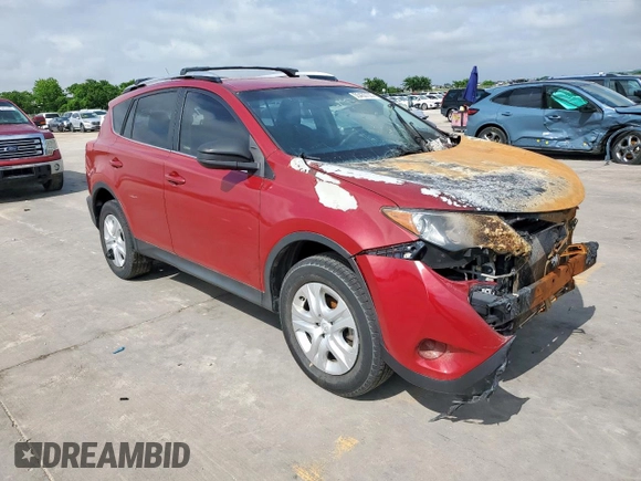 2014 Toyota RAV4 LE with VIN JTMZFREV9EJ000126, listed as a Copart auction lot 55430105 with Not provided miles and Non repairable. Bid and sale history available at DreamBid. Image 4.