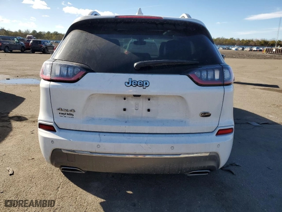 2019 Jeep Cherokee Overland with VIN 1C4PJMJX4KD259763, listed as a Copart auction lot 42593055 with 45,485 mi miles and Salvage Title. Bid and sale history available at carsss.com. Image 6.
