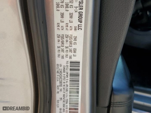 2014 Dodge Durango Limited with VIN 1C4RDHDGXEC598783, listed as a Copart auction lot 50791095 with 183,423 mi miles and Clean Title. Bid and sale history available at carsss.com. Image 13.