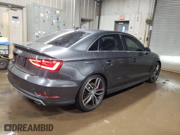 2015 Audi S3 2.0T Premium Plus with VIN WAUBFGFF4F1063050, listed as a Copart auction lot 80564044 with 109,474 mi miles and Salvage Title. Bid and sale history available at carsss.com. Image 3.