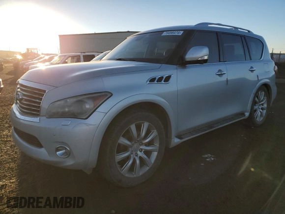 2012 Infiniti QX56 7-passenger with VIN JN8AZ2NE3C9020984, listed as a Copart auction lot 79496474 with 335,406 mi miles and Clean Title. Bid and sale history available at carsss.com. Image 1.