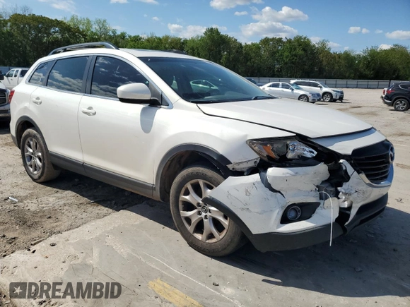 2015 Mazda CX-9 Touring with VIN JM3TB2CA2F0464589, listed as a Copart auction lot 53964885 with 181,610 mi miles and Salvage Title. Bid and sale history available at DreamBid. Image 4.