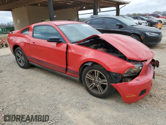 2010 Ford Mustang V6 with VIN 1ZVBP8AN3A5144656, listed as a Copart auction lot 49659225 with 217,327 mi miles and Salvage Title. Bid and sale history available at DreamBid. Image 4.