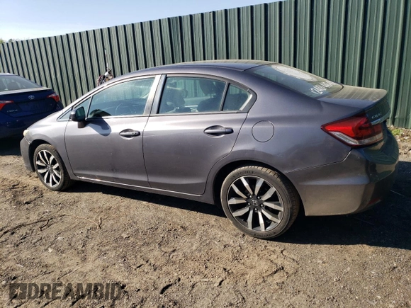 2014 Honda Civic EX-L with VIN 19XFB2F90EE220162, listed as a Copart auction lot 54591795 with 199,340 mi miles and Salvage Title. Bid and sale history available at DreamBid. Image 2.